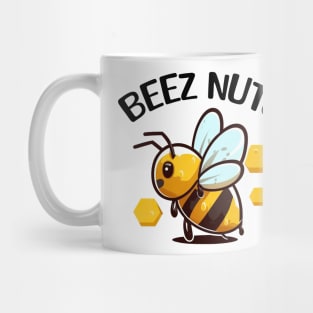 Bee with meme pun Beez Nuts Mug